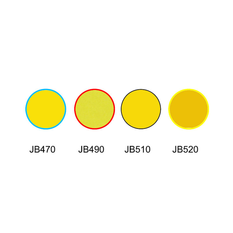 فلتر زجاجي ذهبي اللون أصفر زجاجي JB470 JB490 JB510 JB520